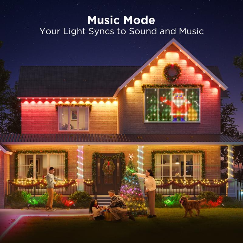 Govee Plug In 72 W LED Smart-Enabled Permanent String Light