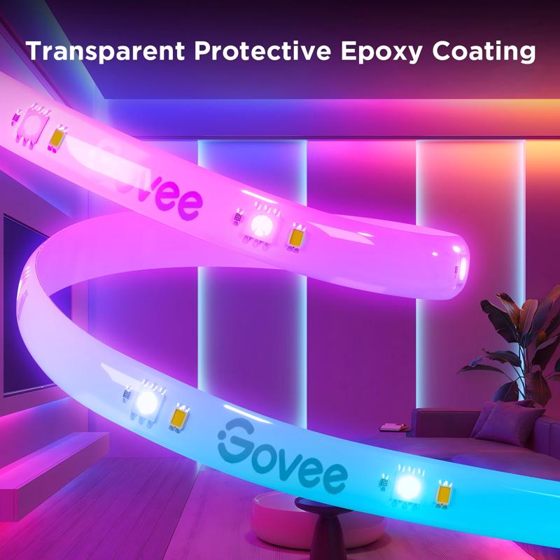Govee 9.8 ft. L Plug-In LED Smart-Enabled Strip Light