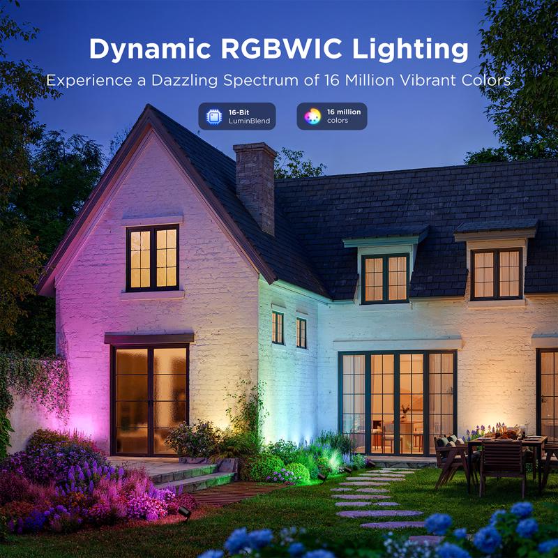 Govee Plug In 36 W LED Smart-Enabled Spotlight 4 pk