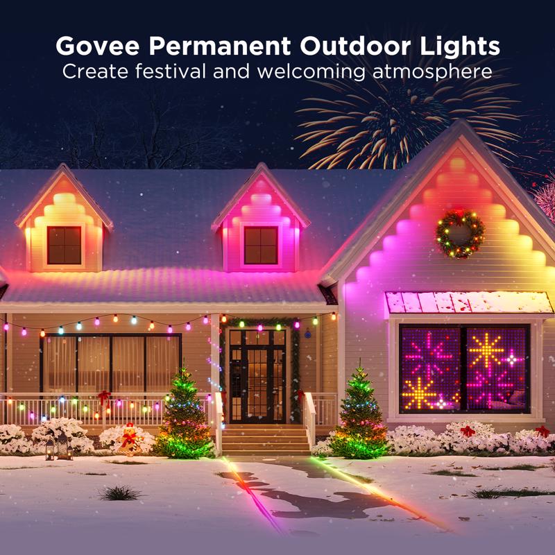 Govee Plug In 72 W LED Smart-Enabled Permanent String Light