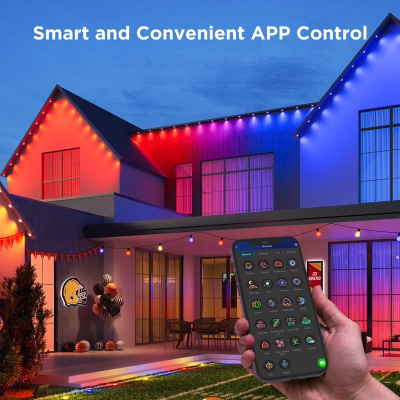 Govee Plug In 72 W LED Smart-Enabled Permanent String Light