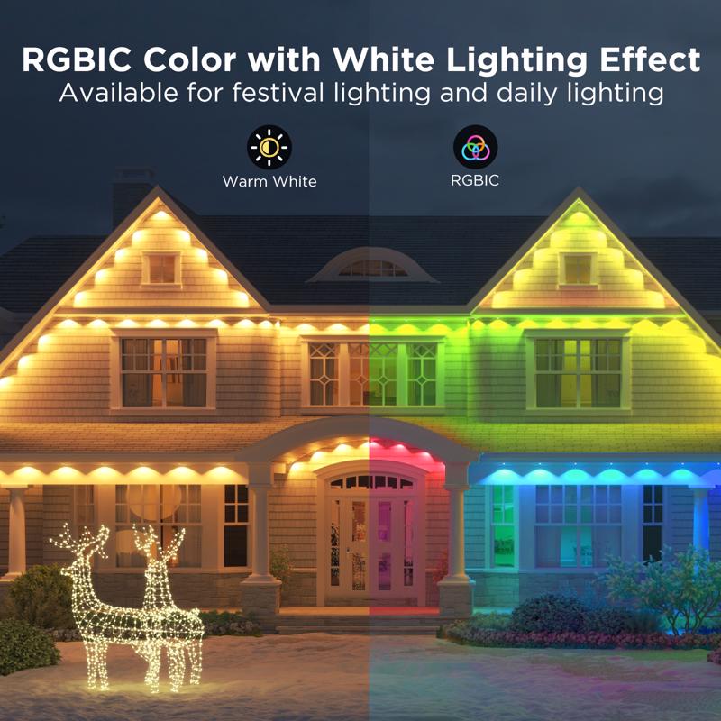Govee Plug In 72 W LED Smart-Enabled Permanent String Light