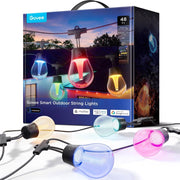 Govee LED Modern Smart-Enabled Color Changing String Lights Clear 48 ft. 15 lights