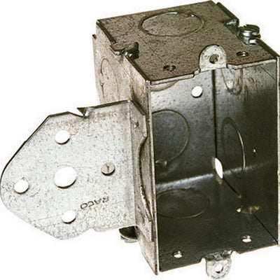 Raco 12-1/2 cu in Rectangle Steel 1 gang Switch Box Gray