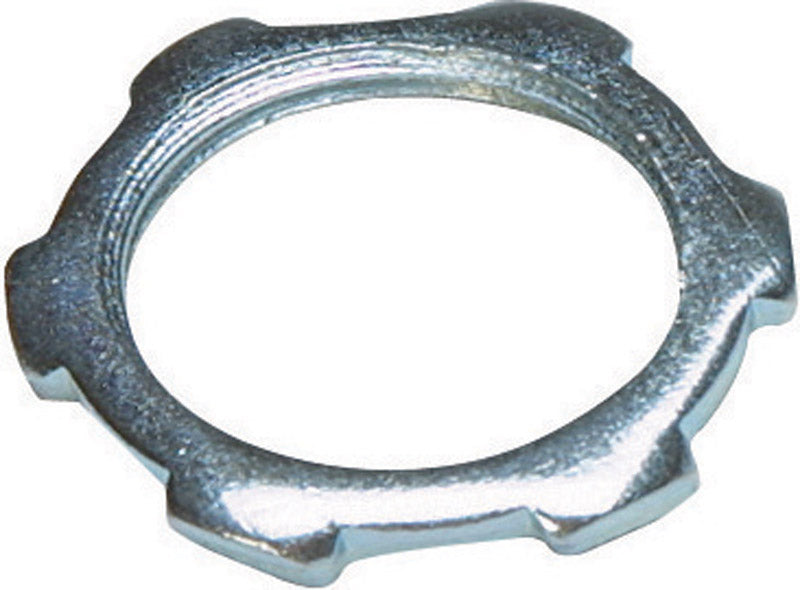 Sigma Electric ProConnex 3/4 in. D Zinc-Plated Steel Electrical Conduit Locknut For Rigid/IMC 100 pk