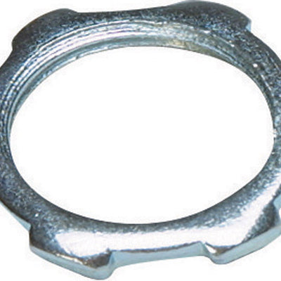 Sigma Electric ProConnex 3/4 in. D Zinc-Plated Steel Electrical Conduit Locknut For Rigid/IMC 100 pk