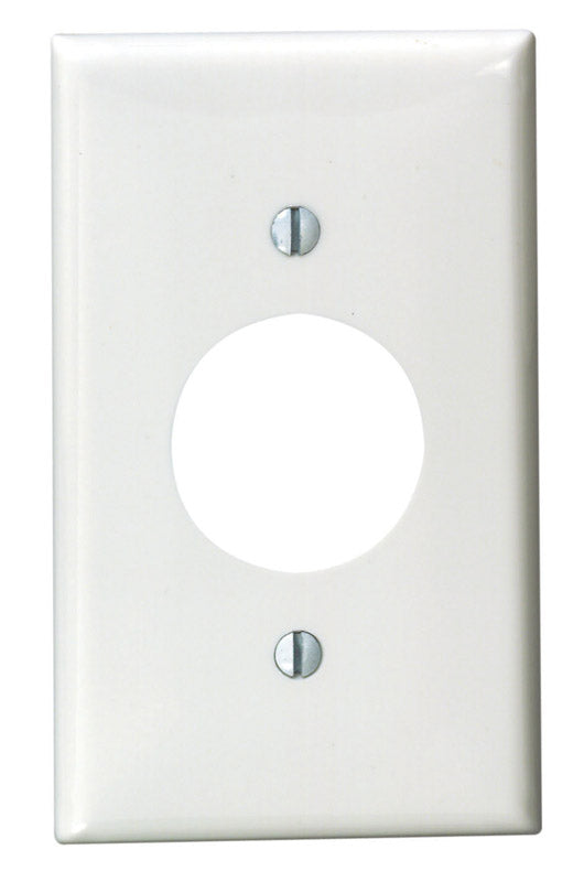 Leviton White 1 gang Nylon Outlet Wall Plate