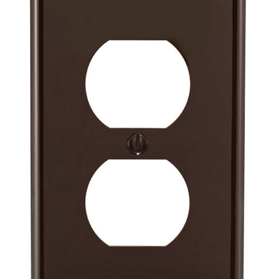 Leviton Brown 1 gang Nylon Duplex Wall Plate