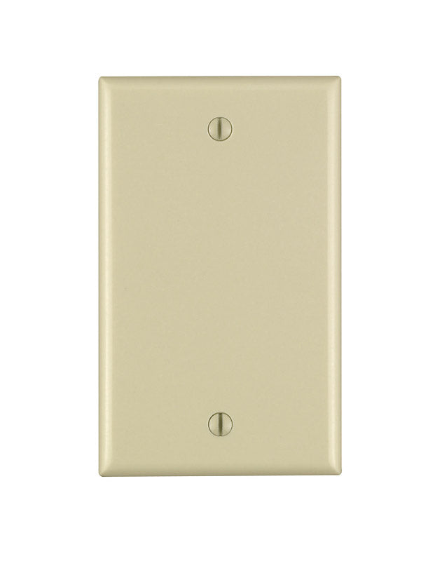 Leviton Ivory 1 gang Nylon Blank Wall Plate