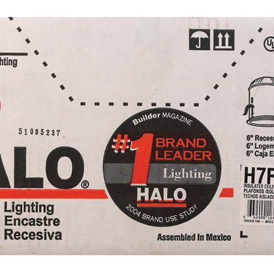 Halo Silver 6 in. W Aluminum LED Recessed Lighting Housing