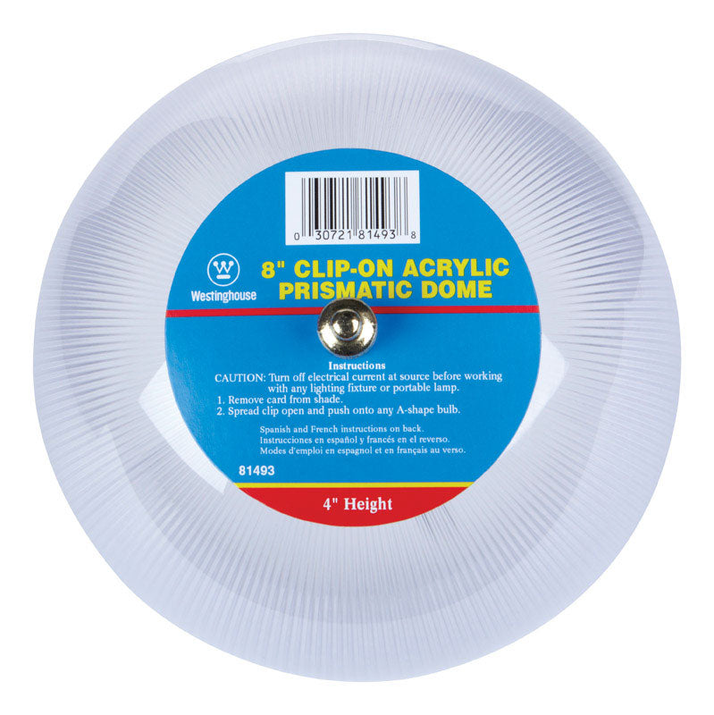 Westinghouse Dome Clear Acrylic Lamp Shade