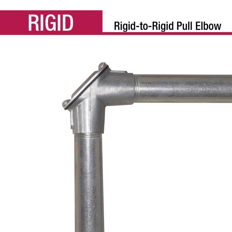 Sigma Electric ProConnex 1/2 in. D Die-Cast Zinc Pull Elbow For Rigid/IMC