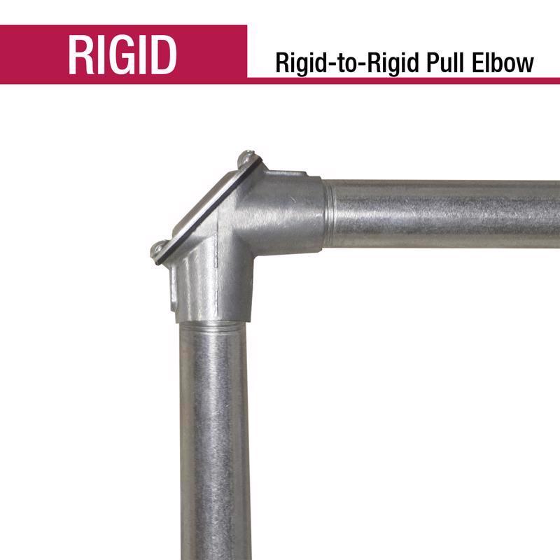 Sigma Electric ProConnex 3/4 in. D Die-Cast Zinc Pull Elbow For Rigid/IMC