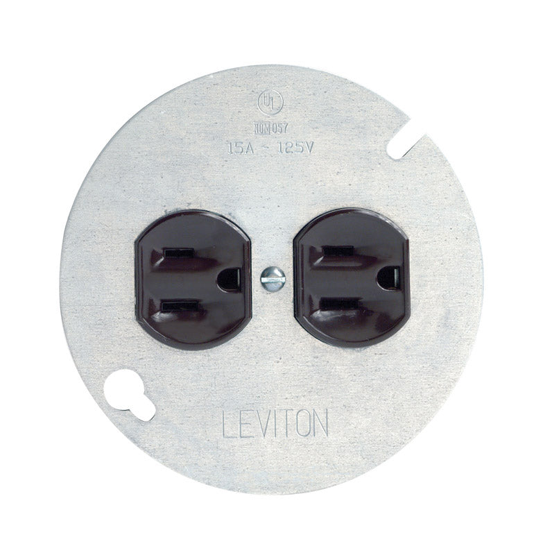 Leviton 15 amps 125 V Brown Outlet 5-15R