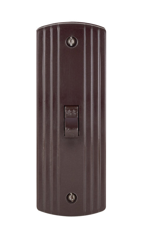 Leviton 10 amps Single Pole Toggle Switch Brown