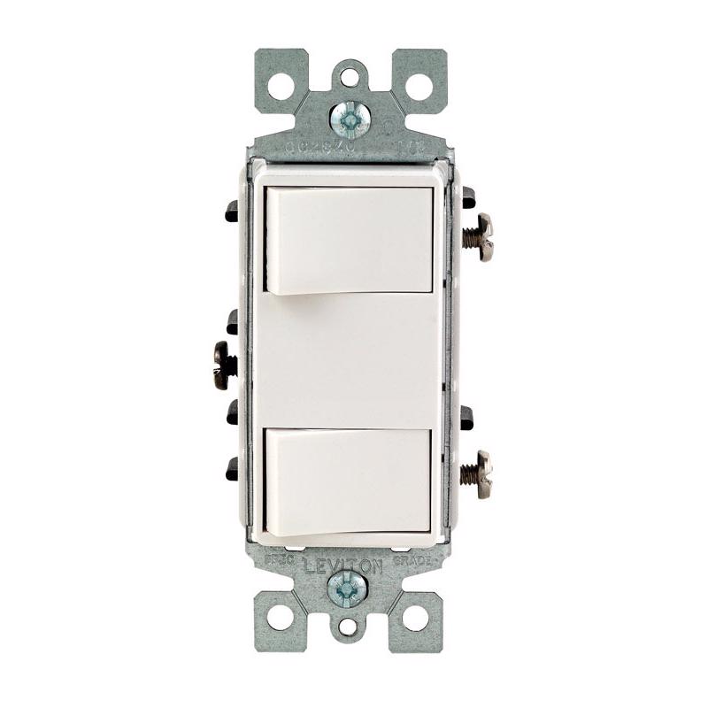 Leviton Decora 15 amps Rocker Switch White