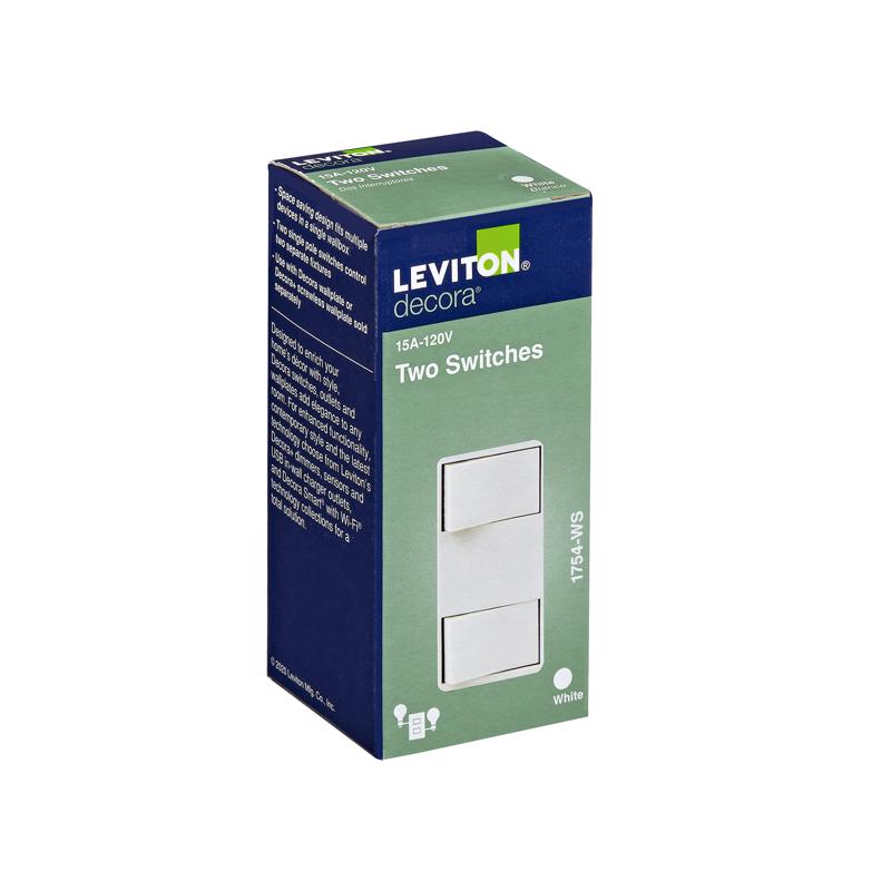 Leviton Decora 15 amps Rocker Switch White