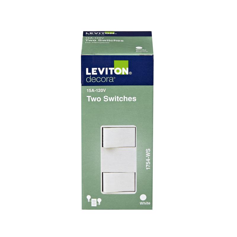Leviton Decora 15 amps Rocker Switch White