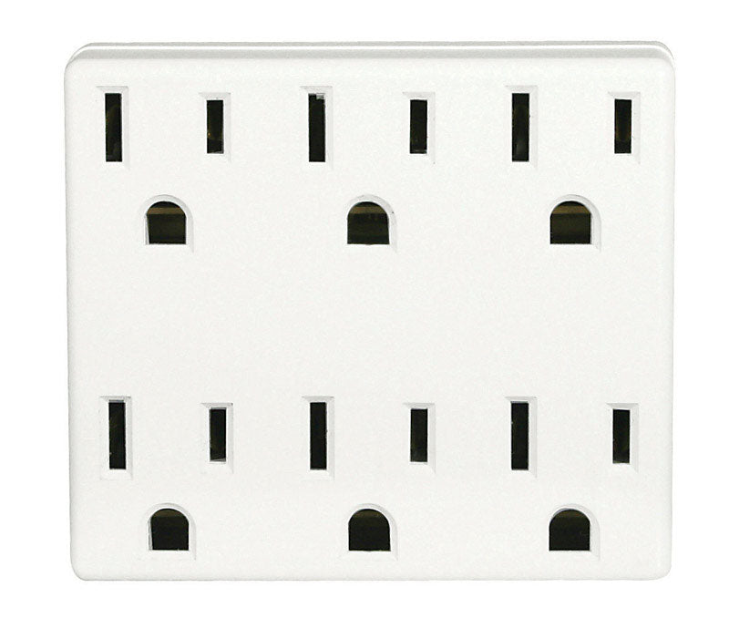 Leviton Polarized 6 outlets Outlet Adapter