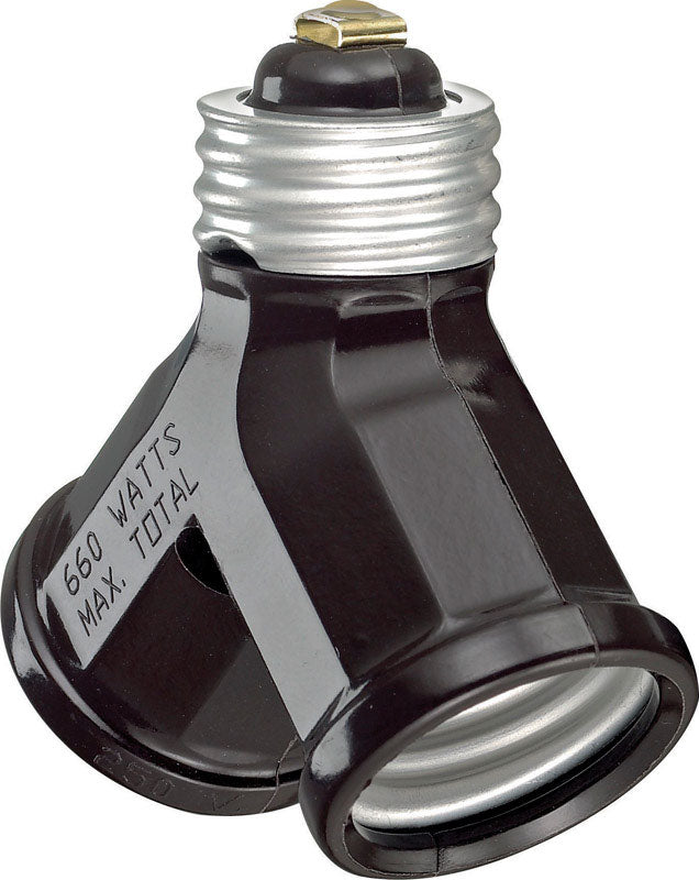 Leviton Plastic Medium Base Socket Adapter