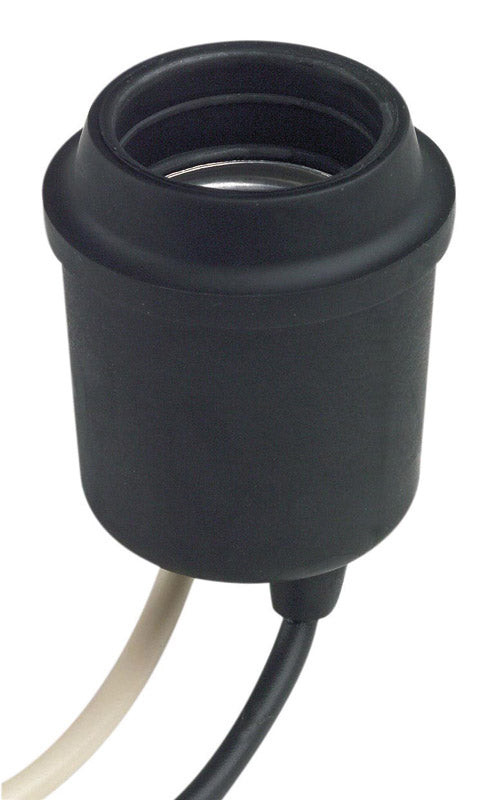 Leviton Plastic Medium Base Single Circuit Socket