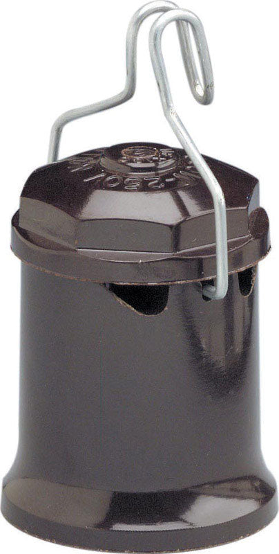 Leviton Plastic Medium Base Keyless Outdoor Socket