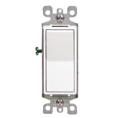 Leviton Decora 15 amps Four Pole 4-Way / Rocker Switch White
