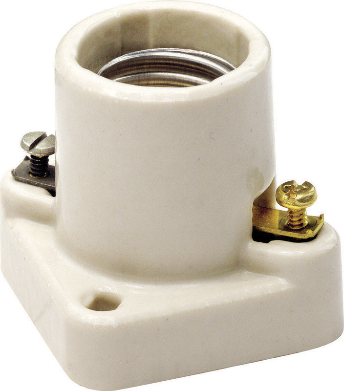 Leviton Porcelain Incandescent Medium Base Poney Cleat Socket