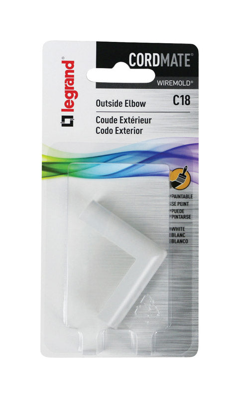 Legrand CordMate Outside Elbow