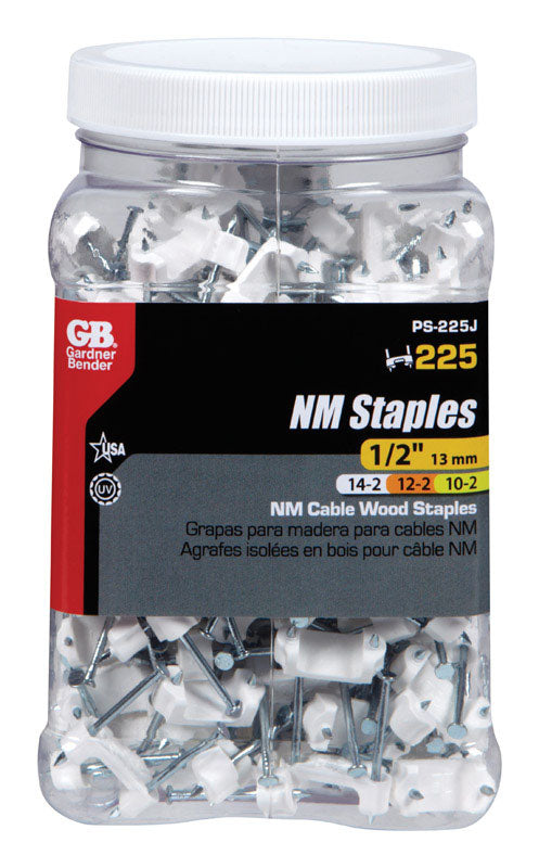 Gardner Bender 1/2 in. W Plastic Insulated Cable Staple