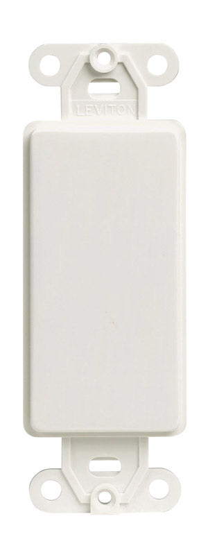 Leviton Decora White 1 gang Plastic Blank Wall Plate