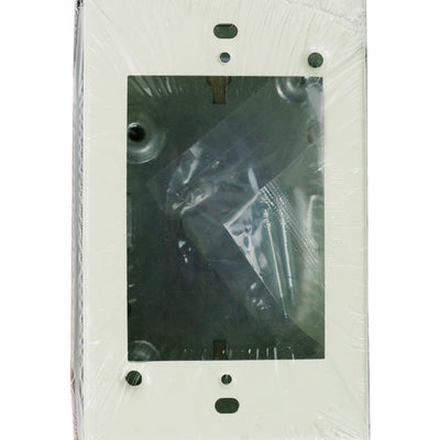 Legrand New and Old Work Rectangle Steel 1 gang Outlet Box Ivory