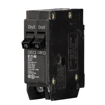 Eaton 15/15 amps Tandem 2-Pole Circuit Breaker