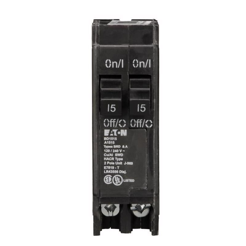 Eaton 15/15 amps Tandem 2-Pole Circuit Breaker