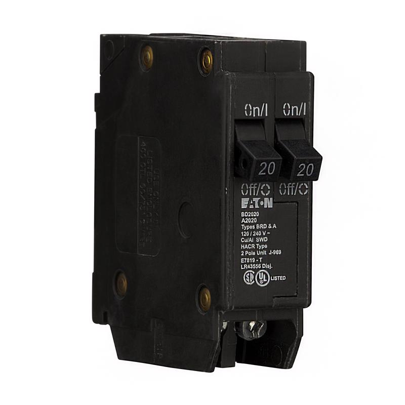 Eaton 20/20 amps Tandem 2-Pole Circuit Breaker