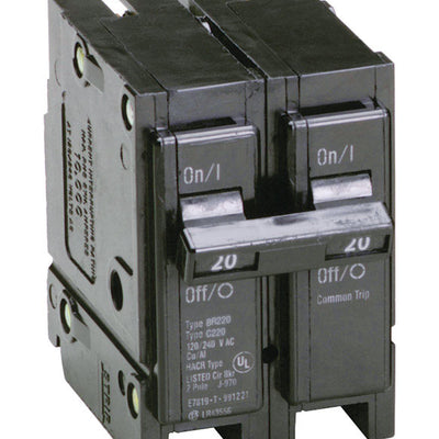 Eaton 20 amps Plug In 2-Pole Circuit Breaker