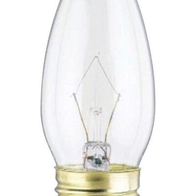 Westinghouse 25 W B11 Decorative Incandescent Bulb E26 (Medium) Warm White 2 pk