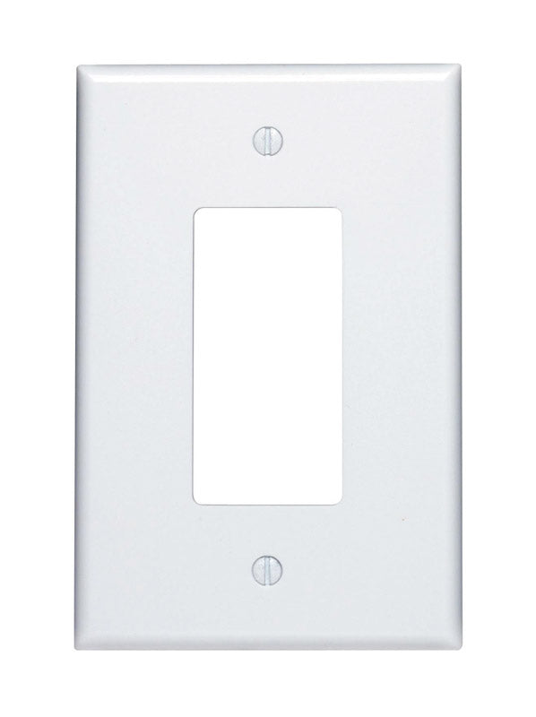 Leviton Decora White 1 gang Thermoset Plastic Decorator Wall Plate
