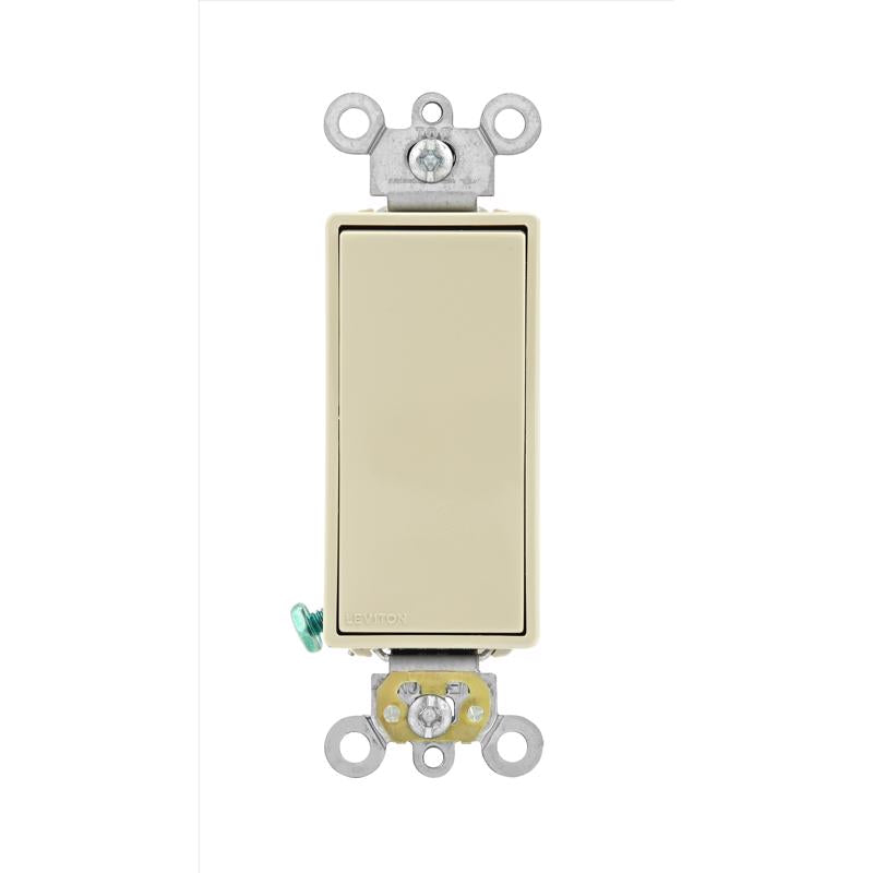 Leviton Decora 20 amps Single Pole Rocker AC Quiet Switch Ivory