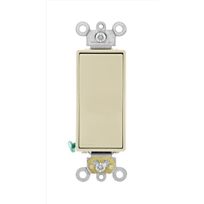 Leviton Decora 20 amps Single Pole Rocker AC Quiet Switch Ivory