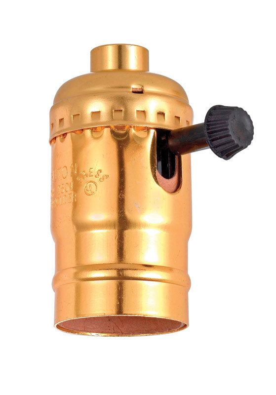 Leviton Aluminum Incandescent Medium Base Turn Knob Light Socket