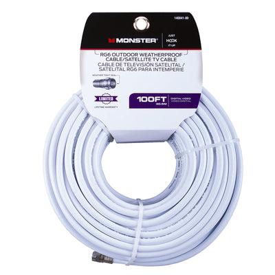 Monster Just Hook It Up 100 ft. Video Coaxial Cable
