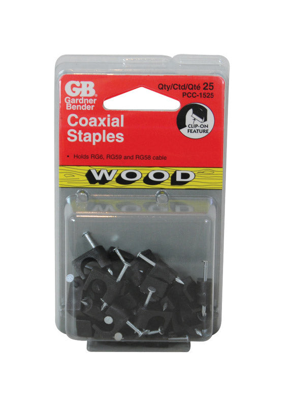 Gardner Bender 1/4 in. W Plastic Insulated Coaxial Staple