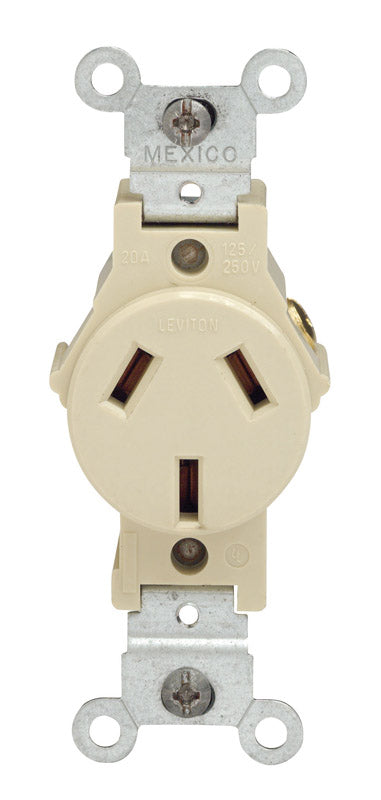 Leviton 20 amps 125 V Ivory Outlet 10-20R