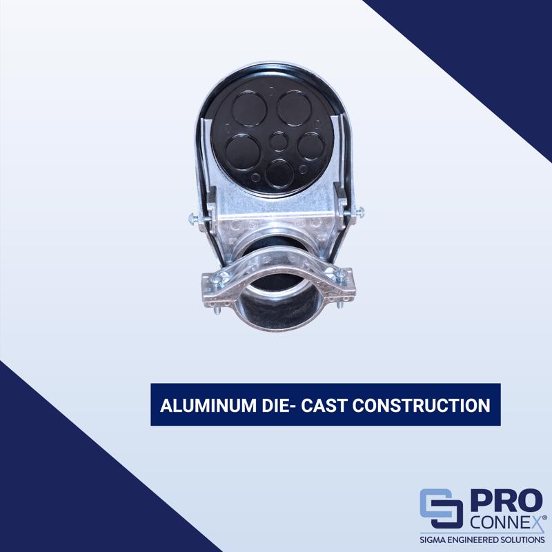 Sigma Electric ProConnex 2-1/2 in. D Die-Cast Aluminum Service Entrance Head For Rigid, IMC and EMT