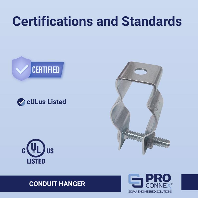 Sigma Electric ProConnex 6 Zinc Plated Steel Conduit Hanger