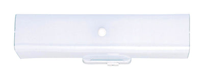 Westinghouse White 2 lights Incandescent Bathroom Channel Fixture Wall Mount
