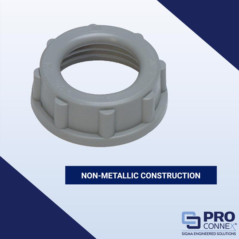 Sigma Electric ProConnex 1/2 in. Plastic Insulating Bushing 2 pk