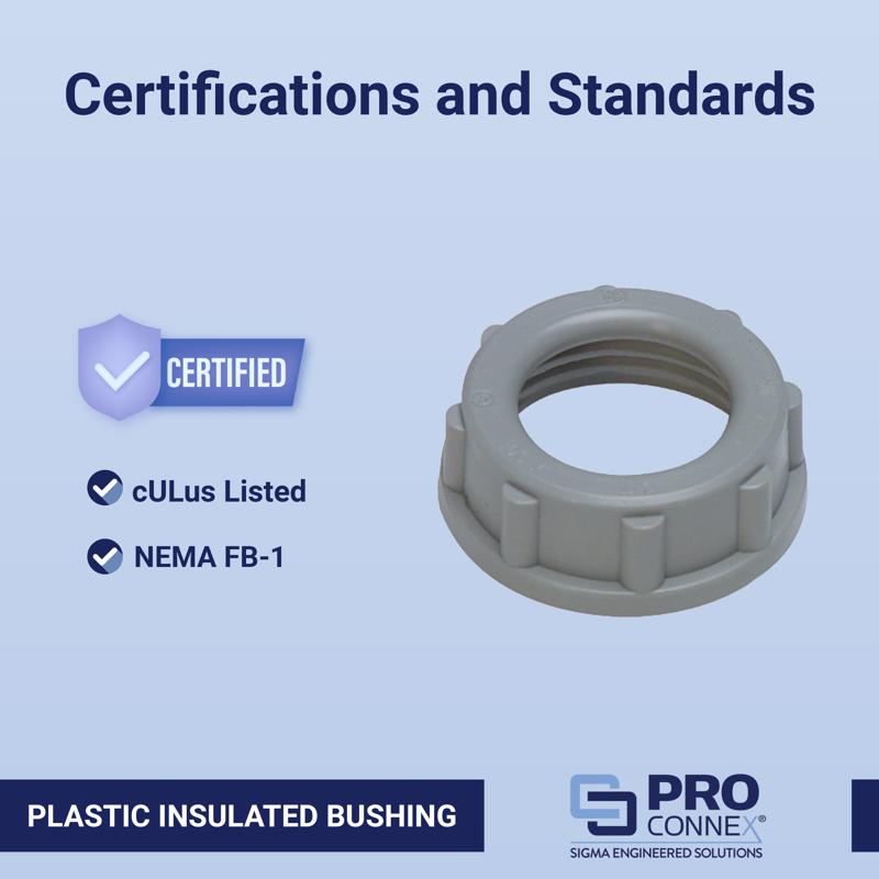 Sigma Electric ProConnex 3/4 in. Plastic Insulating Bushing 2 pk