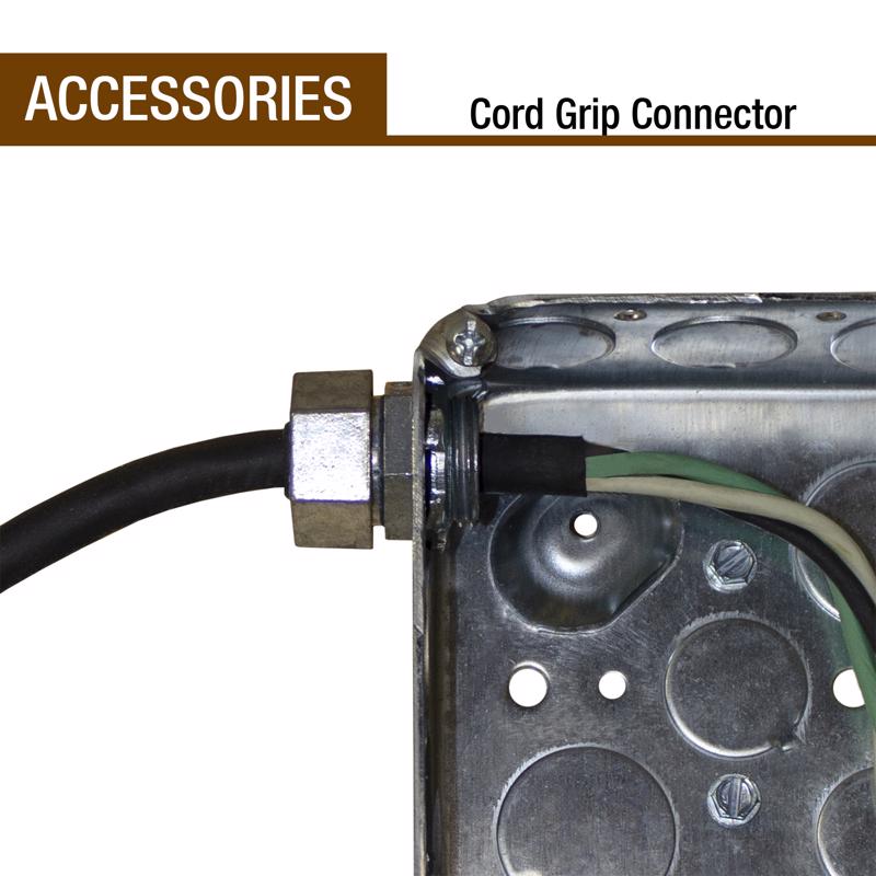 Sigma Electric ProConnex Strain Relief Cord Grip Connector 1/2 in. D